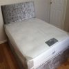Crushed velvet divan