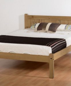 Maya Distressed wax pine bed Seconique