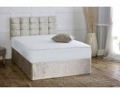 Crushed Velvet Divan set including matching headboard