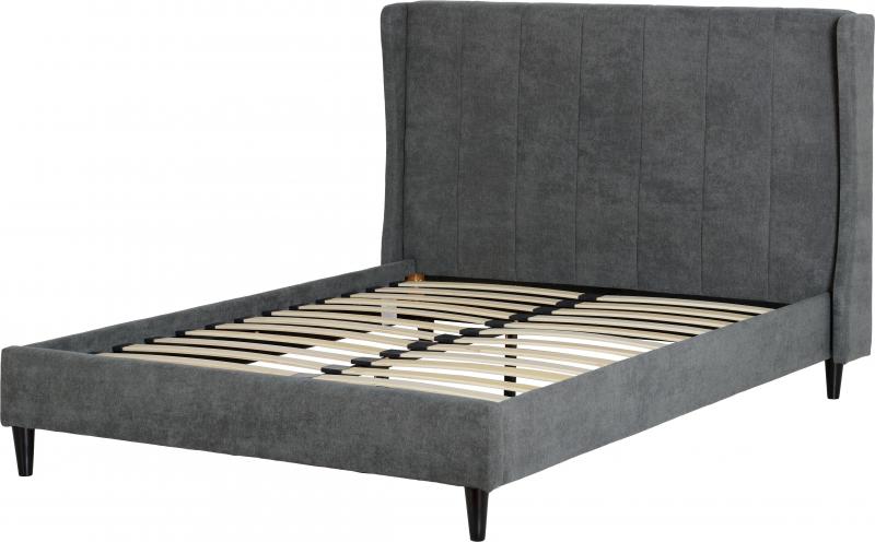 Amelia Winged back fabric Bed