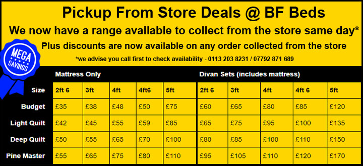 BF Beds, Leeds, Cheap beds Leeds