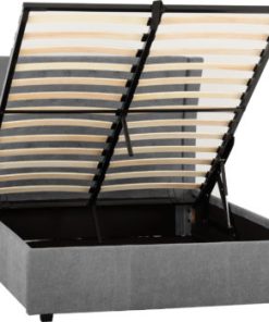 Camden grey fabric ottoman bed