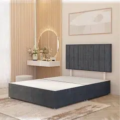 Divan base with matching 20 inch headboard