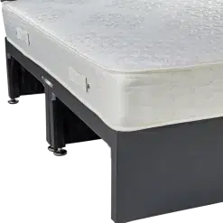 Under-storage bed base with matching headboard