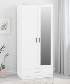 Dakota 2 door 1 drawer robe with mirror.