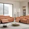 3+2 somerville electric recliner blank and tan