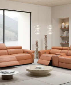 3+2 somerville electric recliner blank and tan