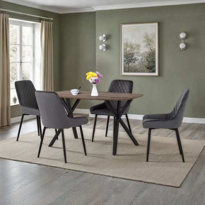 Athans rectangular table with 4 chairs