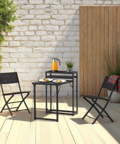 Fold away 1 +2 black set