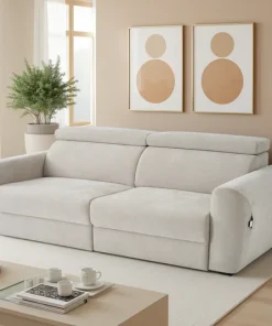 Dakota electric sofa bed beige