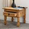 corona 1 drawer lamp table