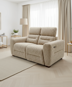Tokyo Electric Recliner Beige 2 Seater