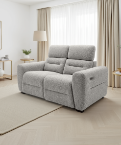 Tokyo Electric Recliner Grey 2 Seater
