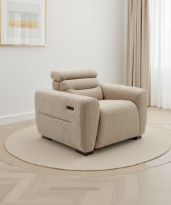 Tokyo Electric Recliner Beige Armchair
