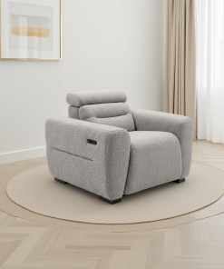 Tokyo Electric Recliner Grey Armchair