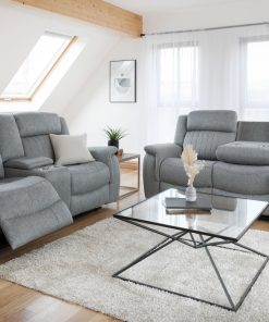 Linden Electric Recliner Sofa Grey 3+2 Set