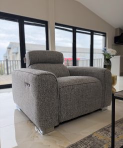Toronto Electric Recliner Grey Armchair
