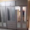 3 Mirrored Wardrobes and Drawers with Top Boxes