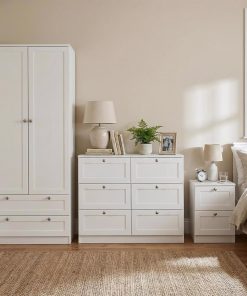 Artus 3 Piece Bedroom Furniture white