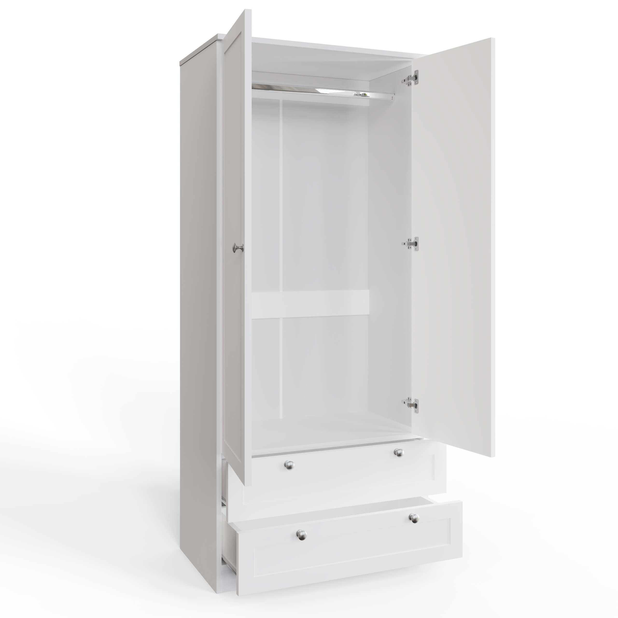 Artus 3 Piece Bedroom Furniture white - Image 2